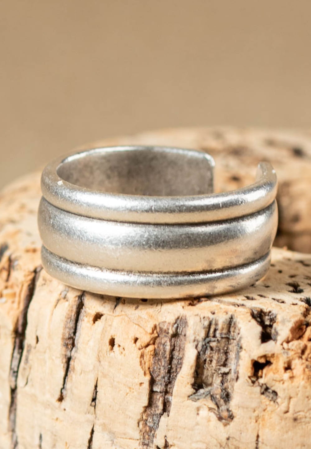 Bague Homme Sacha en métal argenté Retour de plage