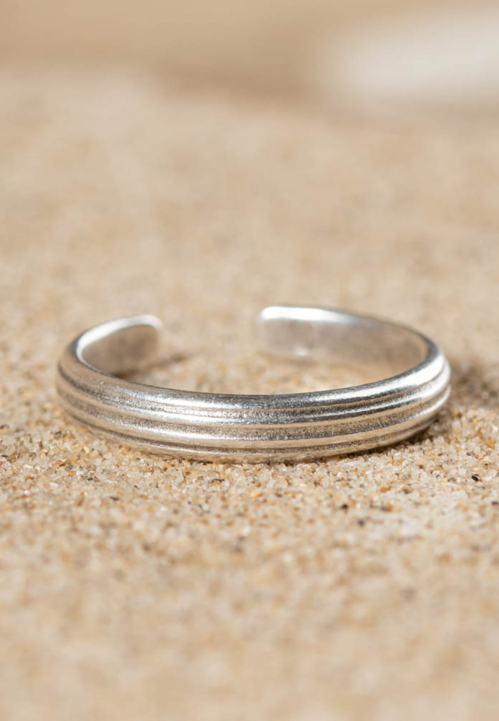 Bague homme fine argenté Simon Retour de plage