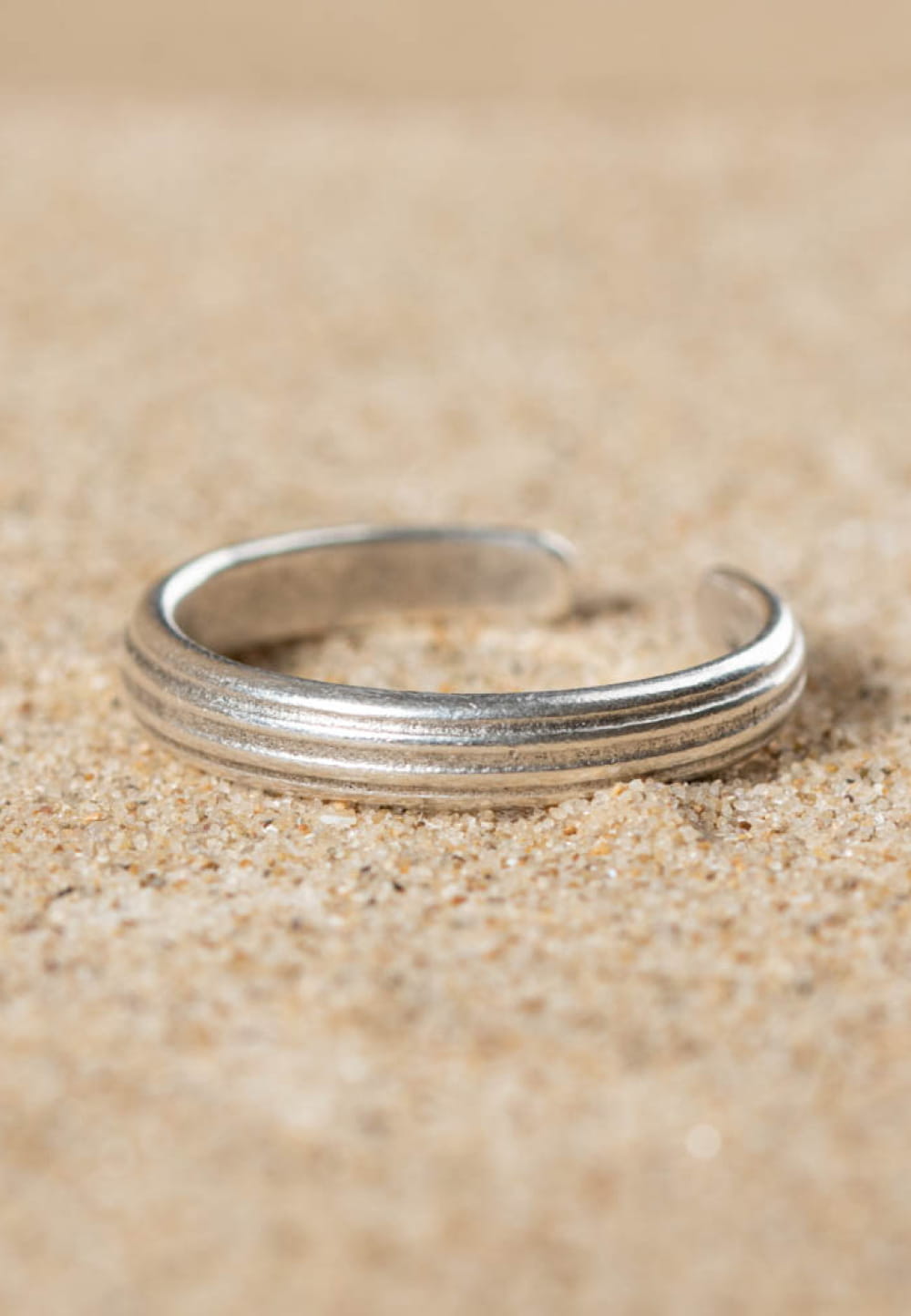 Bague homme fine argenté Simon Retour de plage