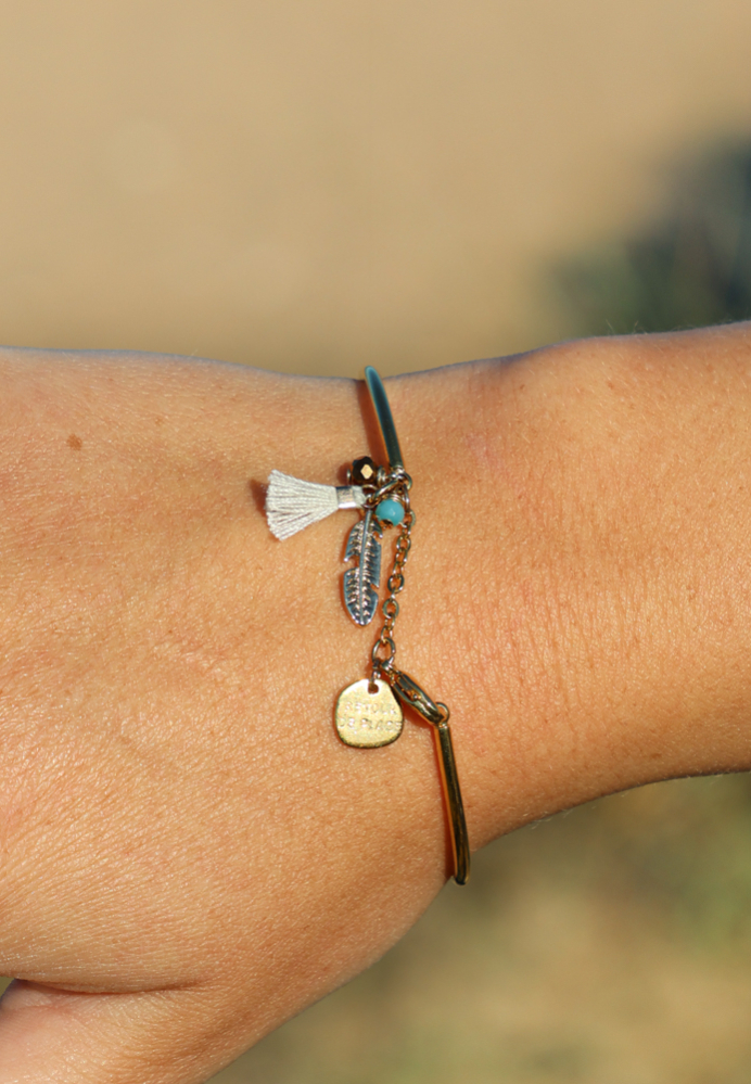 Bracelet Amitié Coquillage Doré Bohème - Réglable Plage & Été, Style BFF Couple