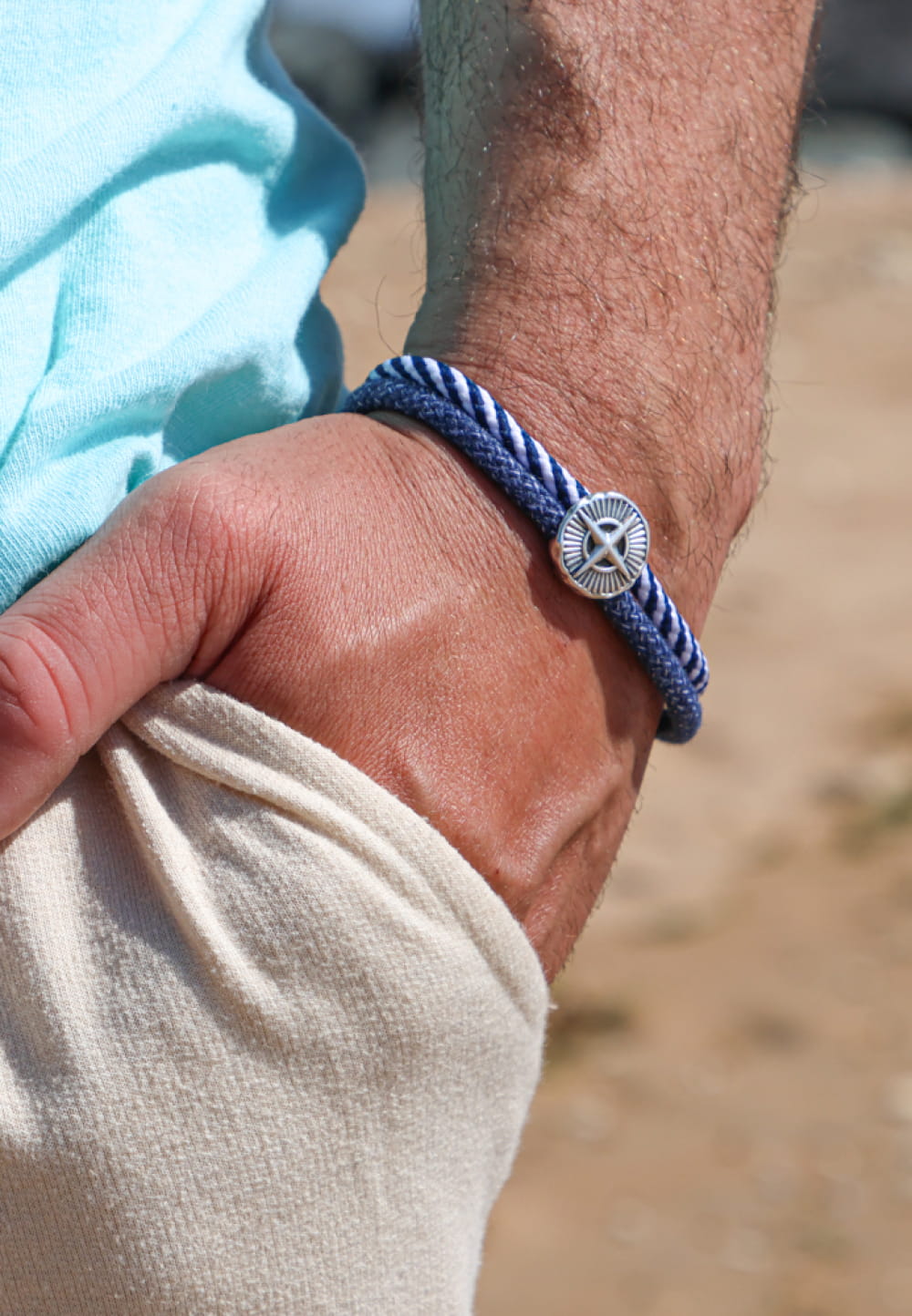 Cord Bracelet Bracelet Homme Style Marin Bracelet Homme Rose Des