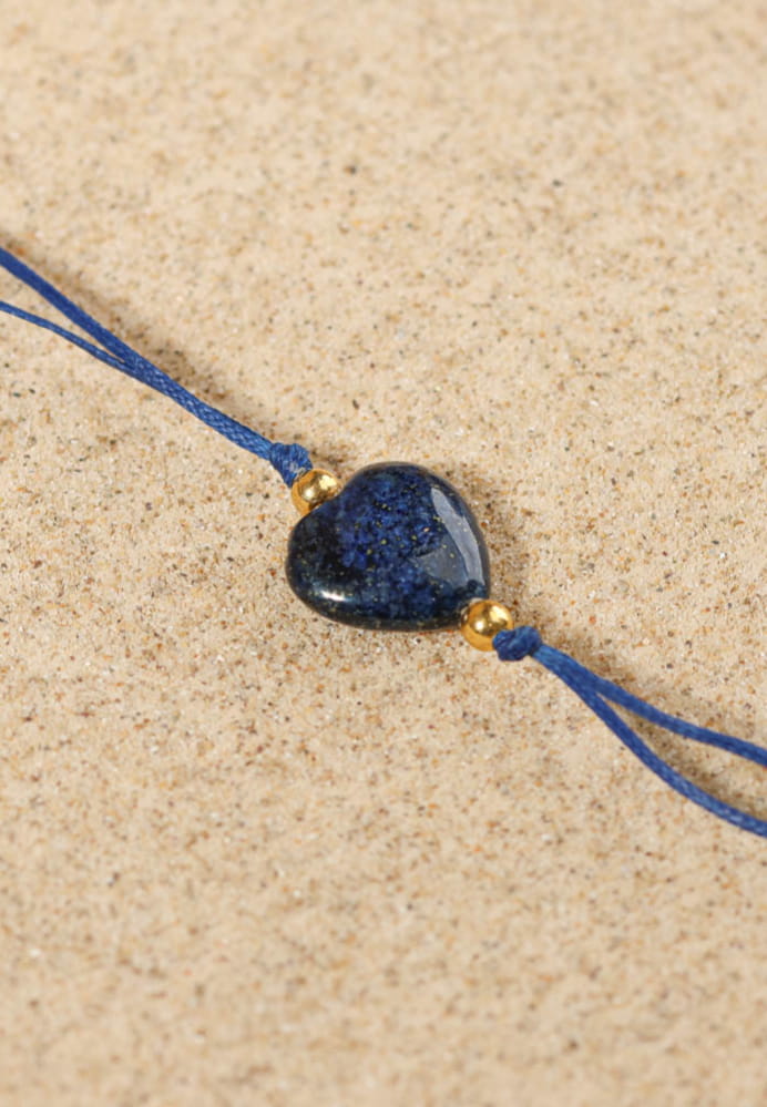 Collier Sautoir Rétro En Perles De Verre Bleu Pétrole - 120-130 Cm, Bijou Fantaisie Femme