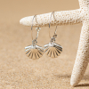 Boucles d'oreilles fantaisie argent coquillage - Playa - made in oleron