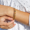 Le bracelet Jessica est un bracelet composé de 4 cordons en nylon et en polyester. C'est un indémodable. Fabrication française et artisanale.