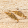 Boucles d'oreilles Tinca doré avec pendentifs poisson