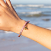 Bracelet violet personnalisable