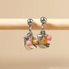 BOUCLES D'OREILLES ENFANT  COLIBRI