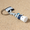 Porte-clés artisanal phare bleu et blanc