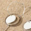 BOUCLES D'OREILLES  créoles  EVIAN