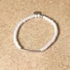 Bracelet pour femme Margot argenté et blanc