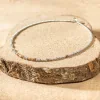 Collier pour homme Maestro argenté et marron