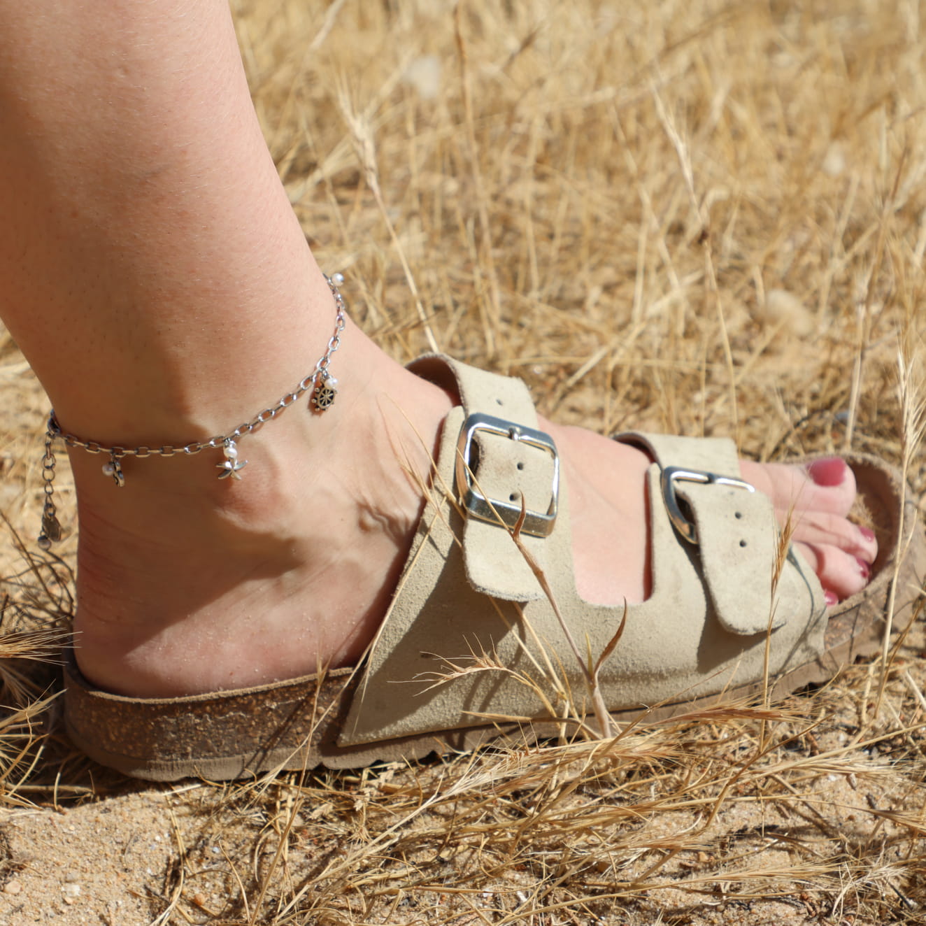 Chaîne De Cheville Chaîne Torsadée Fine Argent 925 - L'Atelier D'Amaya