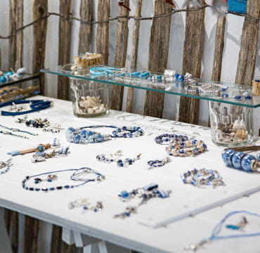 Boutique de bijou à Saint-Trojan-les-Bains.