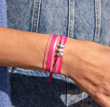 bracelet octobre rose