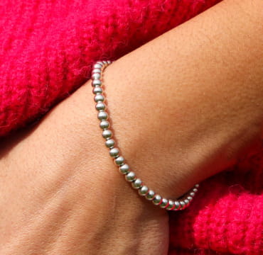 bracelet argenté Puce pour femme