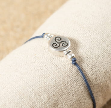 Bracelet Ayden bleu marine pour homme