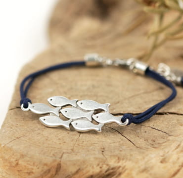 BRACELET femme cordon BANC