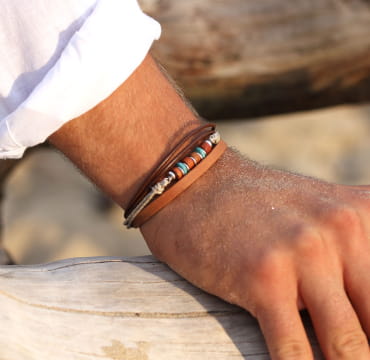 BRACELET HOMME CUIR LAGOS