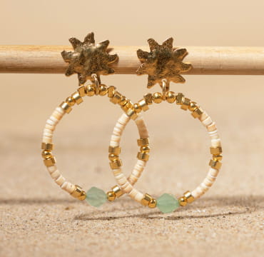 BOUCLE D'OREILLE créoles SUNRISE