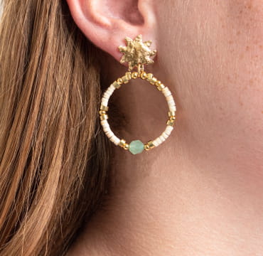 BOUCLE D'OREILLE créoles SUNRISE