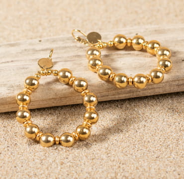 BOUCLES D'OREILLES créoles BLING