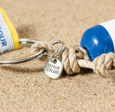 Porte-clefs bouée esprit marin fabriqué en France artisanalement
