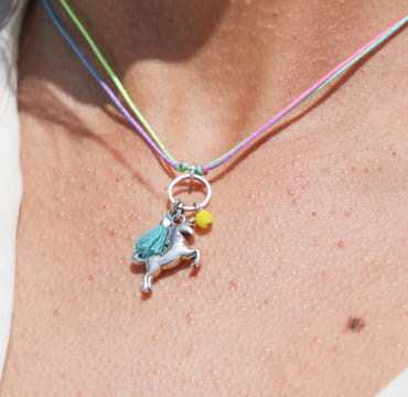 COLLIER ENFANT CORDON LICORNE