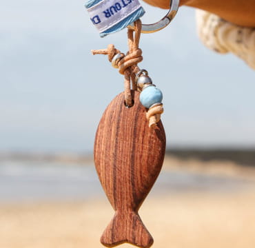 PORTE CLES BOIS DODU