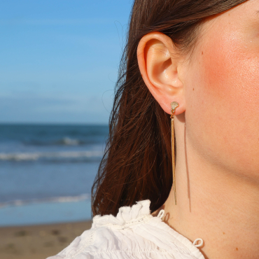 Boucles d’oreilles dorées à ajouter à votre liste de Noël