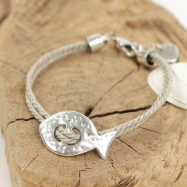 BRACELET Femme cordon  POISSON