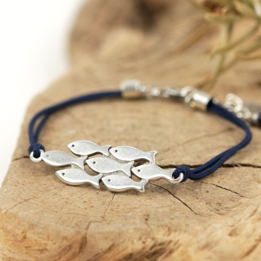 BRACELET femme cordon BANC