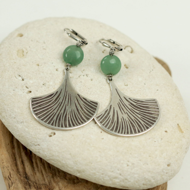 BOUCLES D'OREILLES FEMMEGINKGO