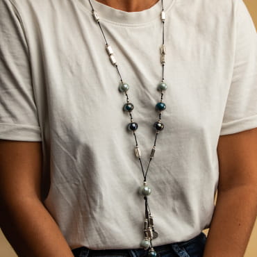 SAUTOIR FEMME PERLE SEICHE