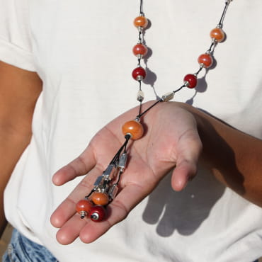 SAUTOIR FEMME PERLE SEICHE