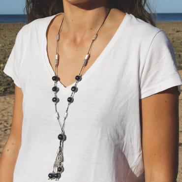 SAUTOIR FEMME PERLE SEICHE