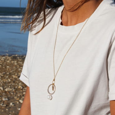 SAUTOIR FEMME PERLE COLOMBE