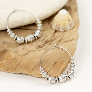 BOUCLES D'OREILLES  créoles TELMA