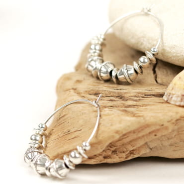 BOUCLES D'OREILLES  créoles TELMA