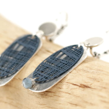 BOUCLES D'OREILLES FEMME FILET