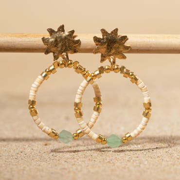 BOUCLES D'OREILLES créoles SUNRISE