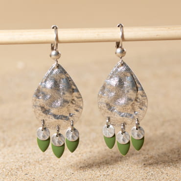 BOUCLES D'OREILLES FEMME FALBALA