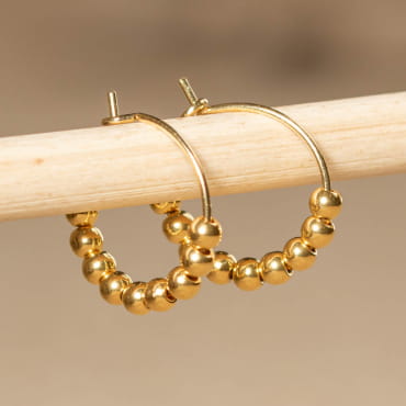 BOUCLES D'OREILLES  créoles CASSIOPEE