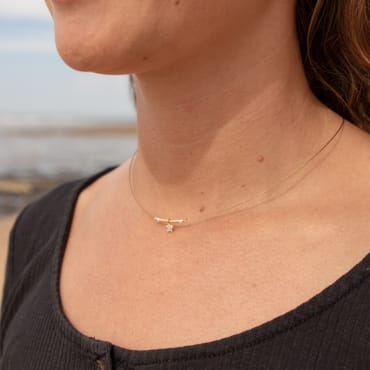 Collier tendance et original fabriqué en France et artisanalement.