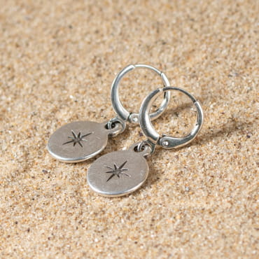 BOUCLES D'OREILLES  créoles CATHERINE