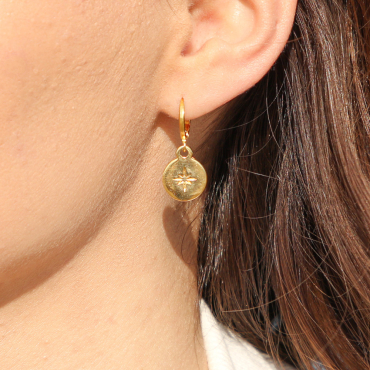 BOUCLES D'OREILLES  créoles  CATHERINE