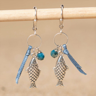 BOUCLES D'OREILLES FEMME CARPE