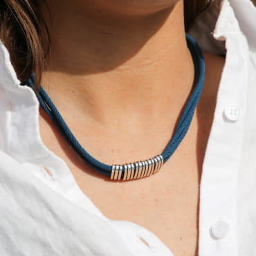 COLLIER RAS DE COU FEMME MAILLE