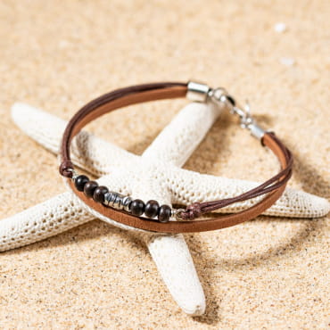 Bracelet pour homme fabriqué en france, bracelet artisanal, bijou fantaisie artisanal