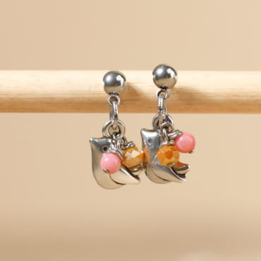 BOUCLES D'OREILLES ENFANT COLIBRI