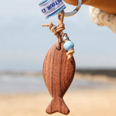 PORTE CLES BOIS DODU